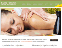 Tablet Screenshot of hierontajahyvinvointi.fi